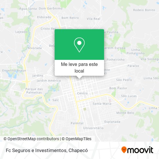 Fc Seguros e Investimentos mapa