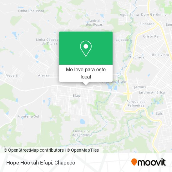Hope Hookah Efapi mapa