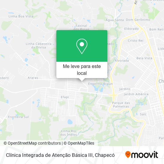Clínica Integrada de Atenção Básica III mapa