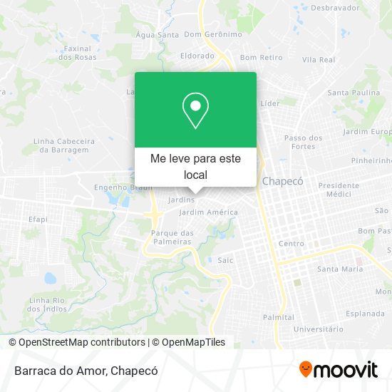 Barraca do Amor mapa