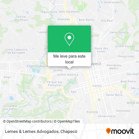 Lemes & Lemes Advogados mapa