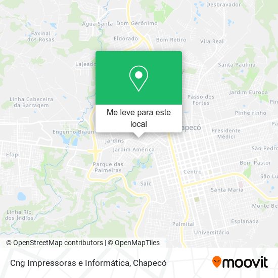 Cng Impressoras e Informática mapa