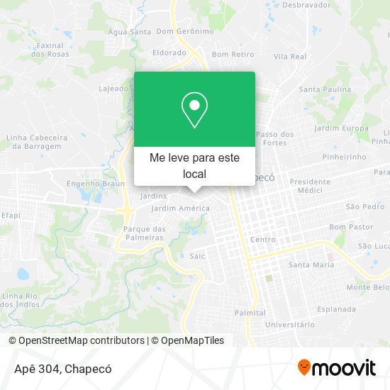 Apê 304 mapa