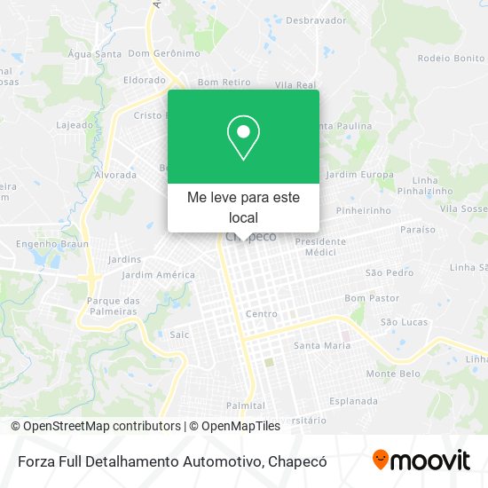 Forza Full Detalhamento Automotivo mapa