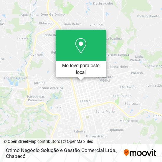 Ótimo Negócio Solução e Gestão Comercial Ltda. mapa