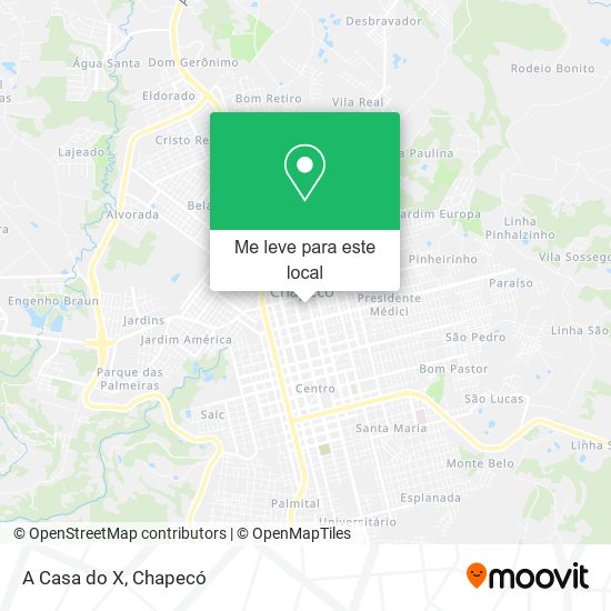 A Casa do X mapa