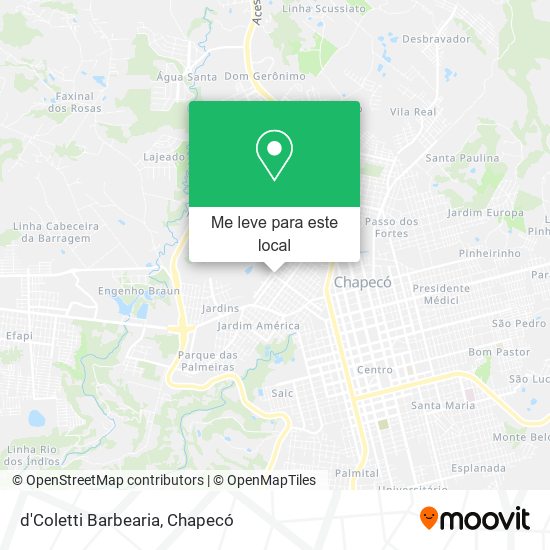 d'Coletti Barbearia mapa