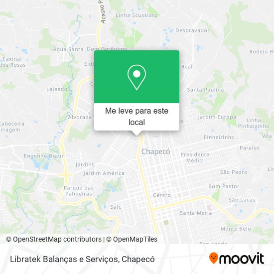 Libratek Balanças e Serviços mapa