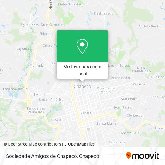 Sociedade Amigos de Chapecó mapa