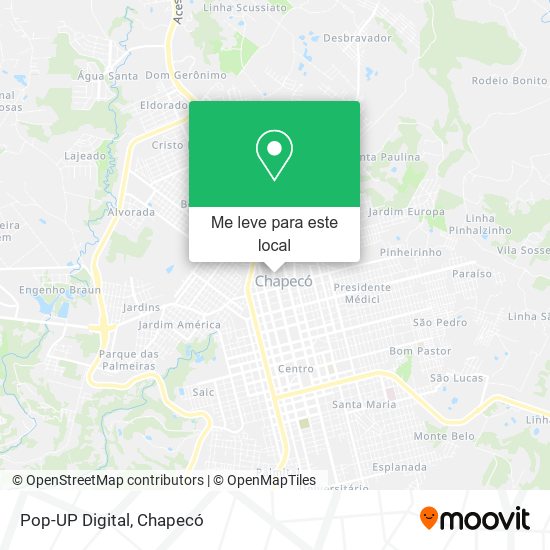 Pop-UP Digital mapa