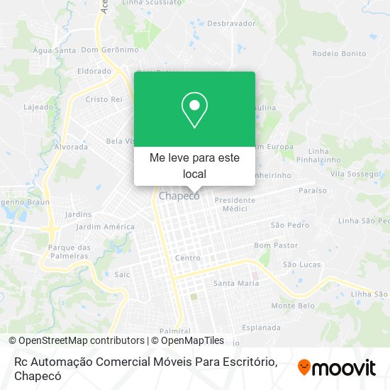 Rc Automação Comercial Móveis Para Escritório mapa