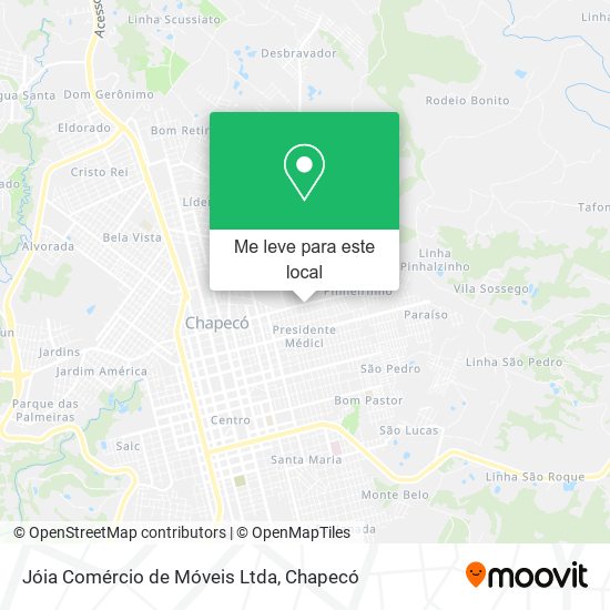 Jóia Comércio de Móveis Ltda mapa