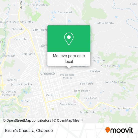 Brum's Chacara mapa