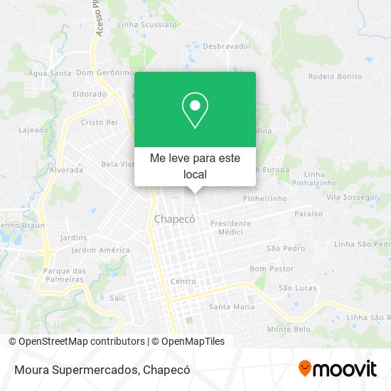 Moura Supermercados mapa