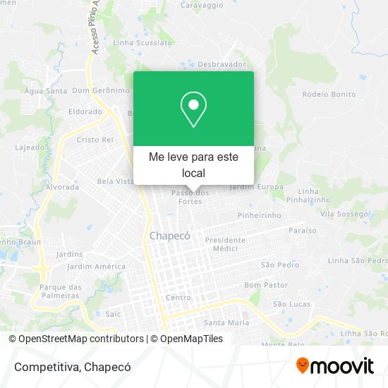 Competitiva mapa