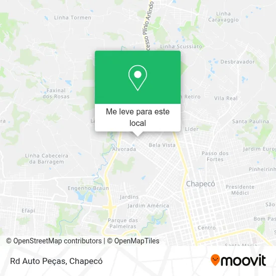 Rd Auto Peças mapa