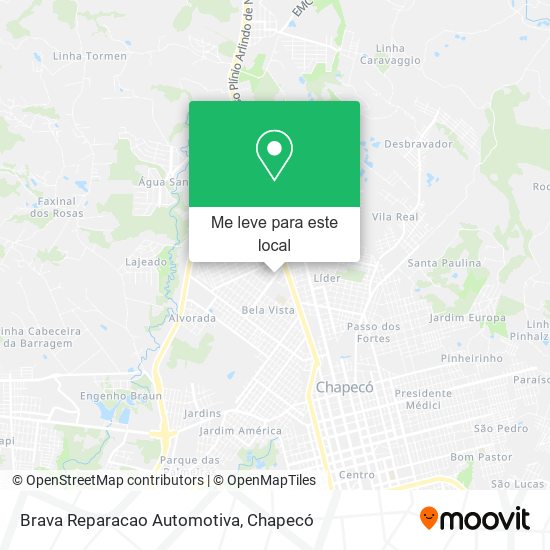 Brava Reparacao Automotiva mapa