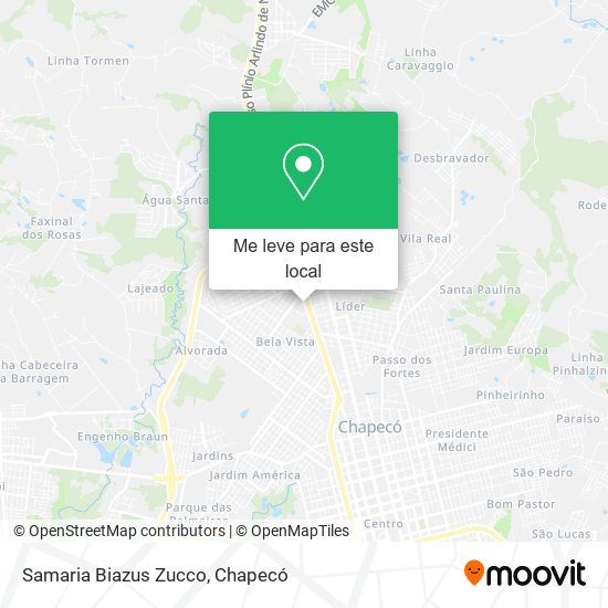 Samaria Biazus Zucco mapa