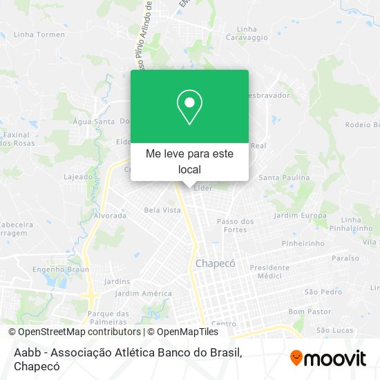 Aabb - Associação Atlética Banco do Brasil mapa