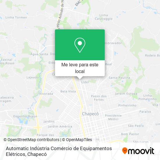 Automatic Indústria Comércio de Equipamentos Elétricos mapa