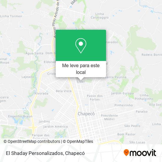 El Shaday Personalizados mapa