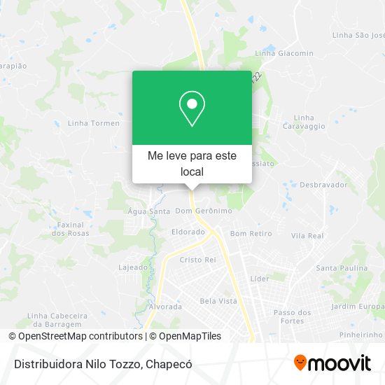 Distribuidora Nilo Tozzo mapa
