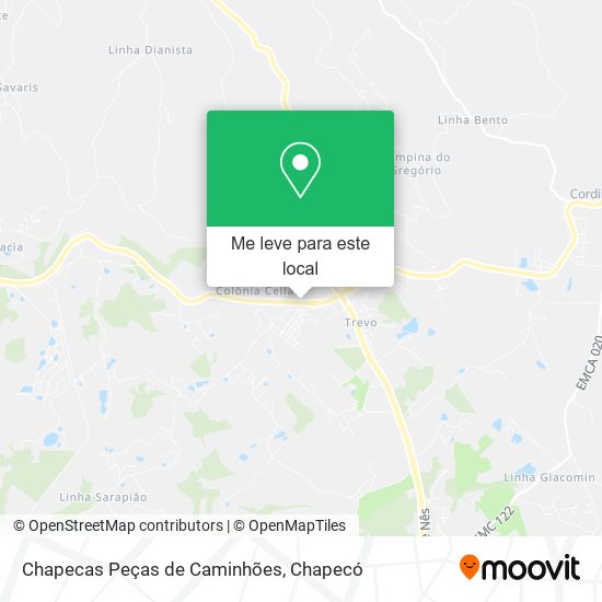 Chapecas Peças de Caminhões mapa