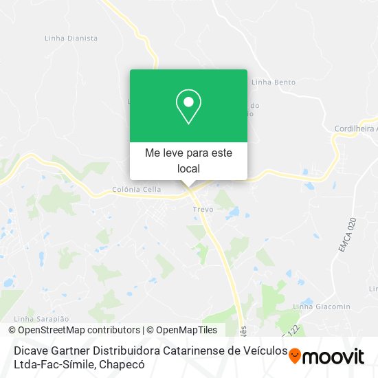 Dicave Gartner Distribuidora Catarinense de Veículos Ltda-Fac-Símile mapa