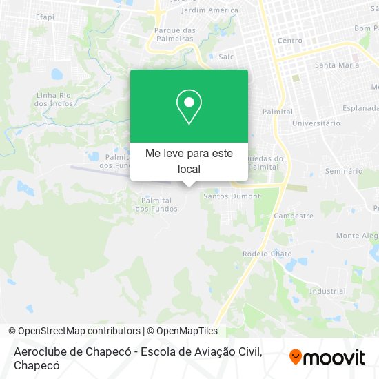 Aeroclube de Chapecó - Escola de Aviação Civil mapa