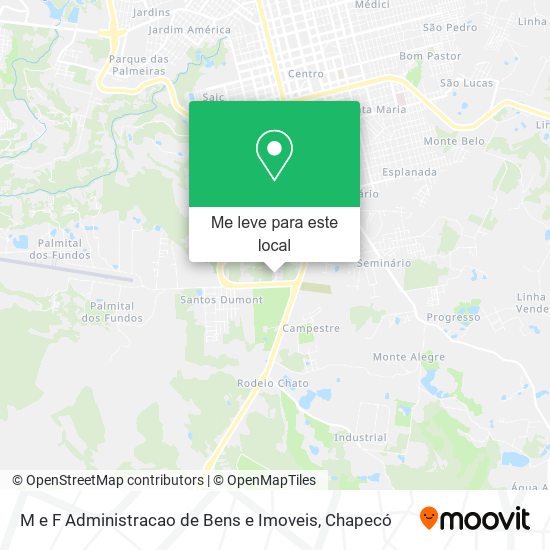 M e F Administracao de Bens e Imoveis mapa