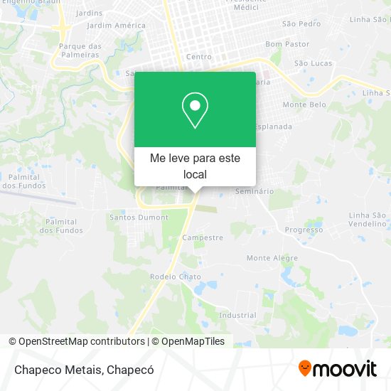 Chapeco Metais mapa