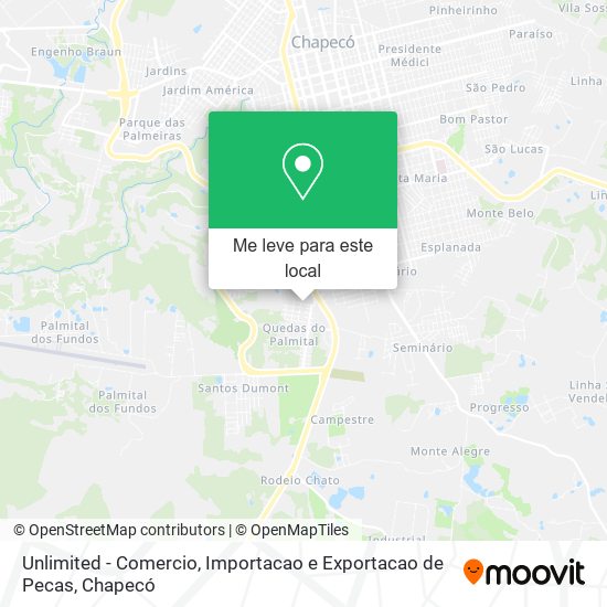 Unlimited - Comercio, Importacao e Exportacao de Pecas mapa