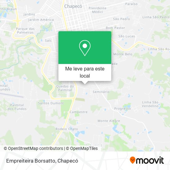 Empreiteira Borsatto mapa