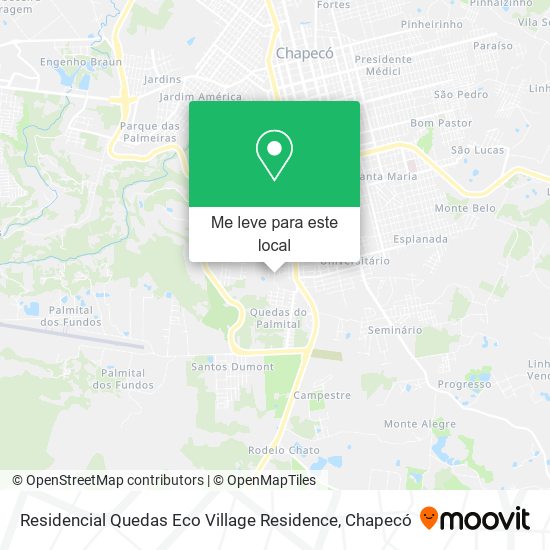 Residencial Quedas Eco Village Residence mapa