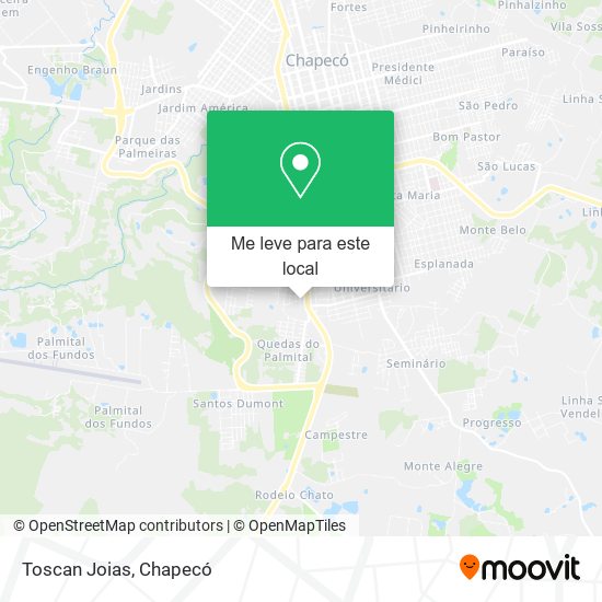Toscan Joias mapa