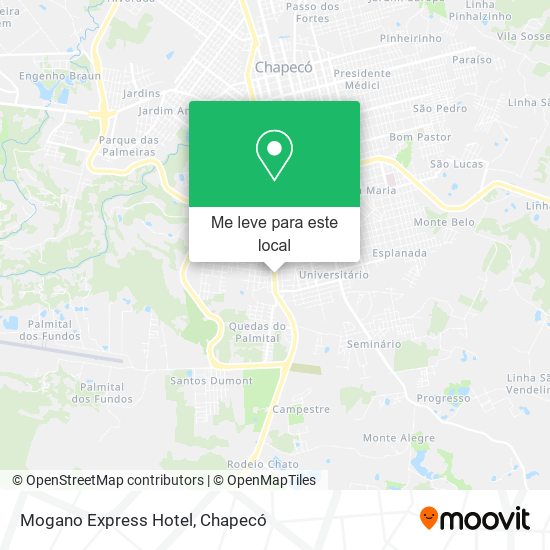 Mogano Express Hotel mapa