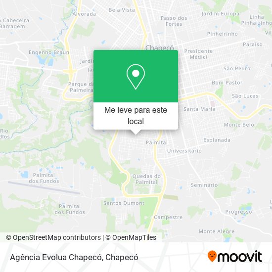 Agência Evolua Chapecó mapa