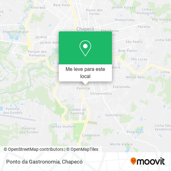 Ponto da Gastronomia mapa