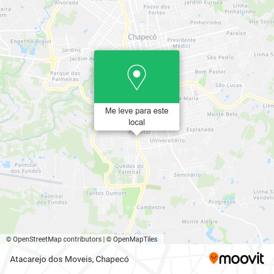 Atacarejo dos Moveis mapa