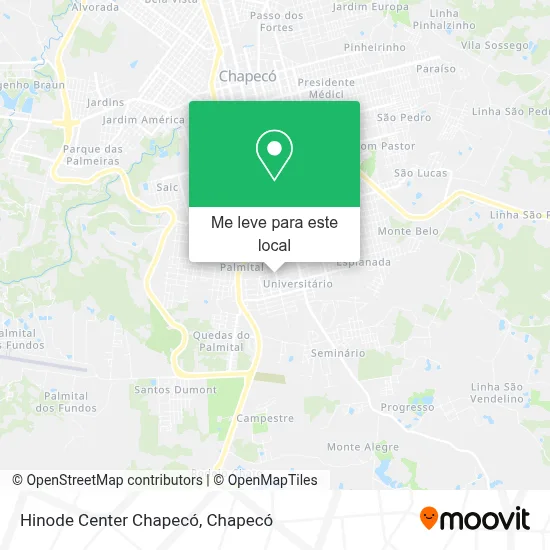 Hinode Center Chapecó mapa
