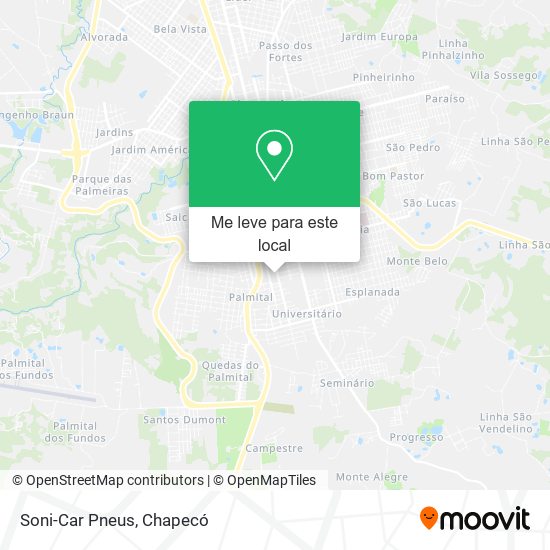 Soni-Car Pneus mapa