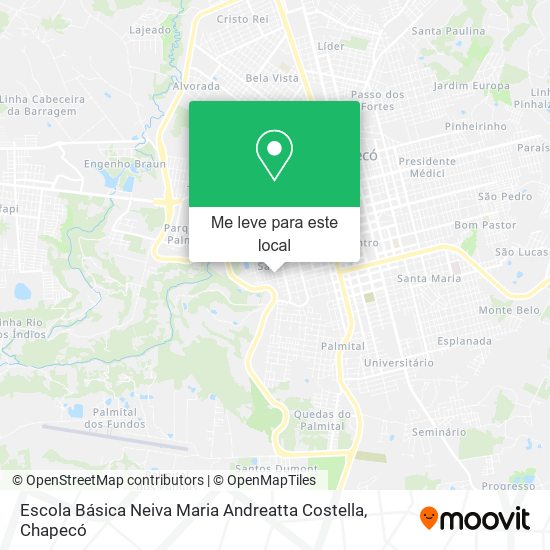 Escola Básica Neiva Maria Andreatta Costella mapa