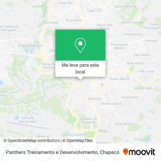 Panthers Treinamento e Desenvolvimento mapa