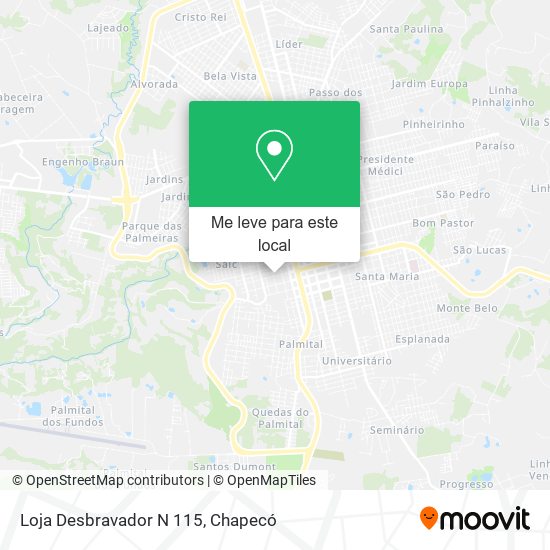 Loja Desbravador N 115 mapa