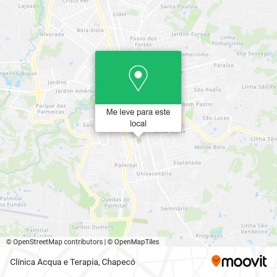 Clínica Acqua e Terapia mapa