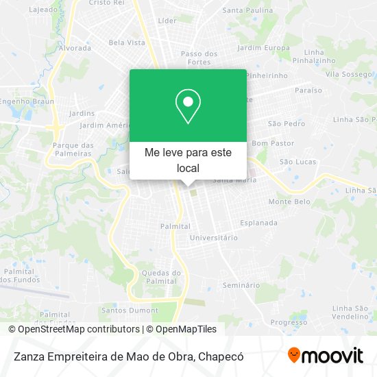 Zanza Empreiteira de Mao de Obra mapa