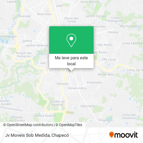 Jv Moveis Sob Medida mapa