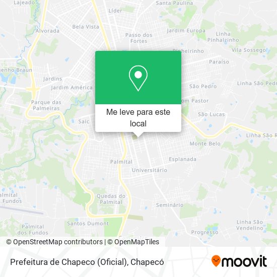 Prefeitura de Chapeco (Oficial) mapa