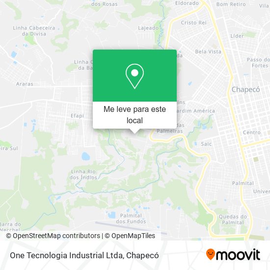 One Tecnologia Industrial Ltda mapa