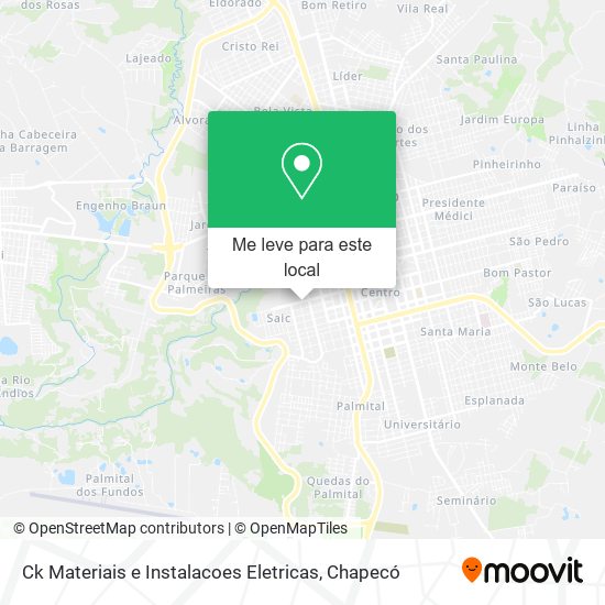 Ck Materiais e Instalacoes Eletricas mapa